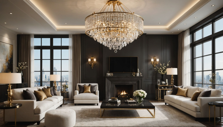 Le nuove tendenze dei lampadari in cristallo di lusso